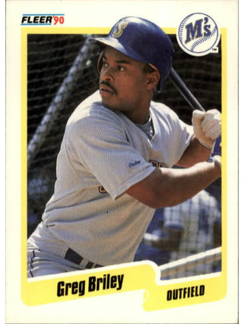1990 Greg Briley Fleer Baseball Card #507